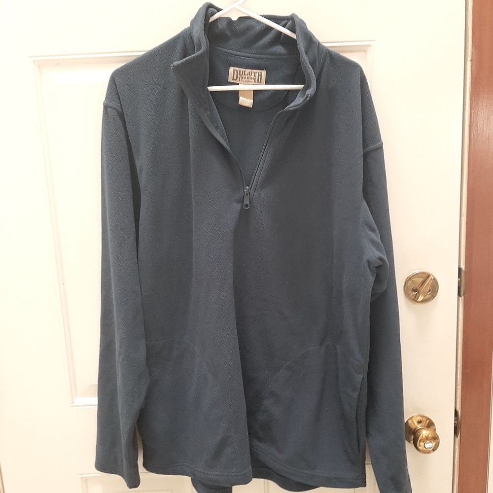 Mens Duluth Trading Company 1/4 zip fleece size large tall